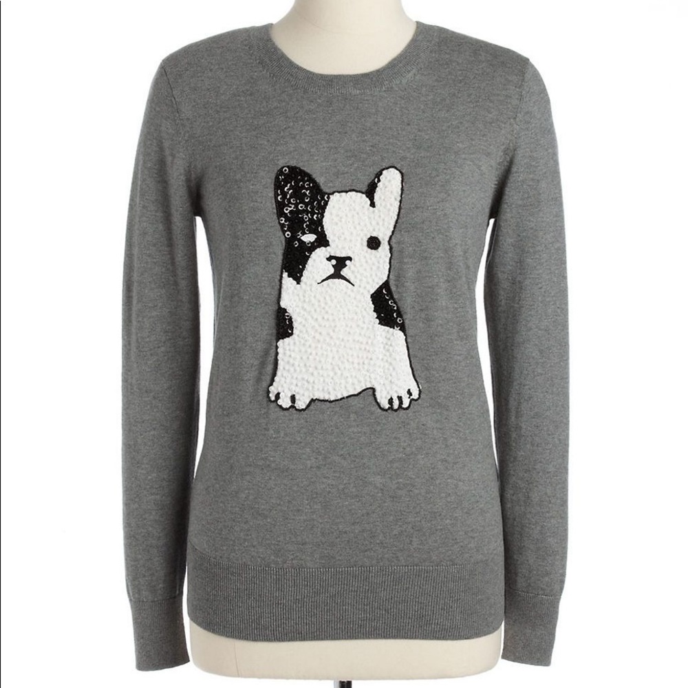 French Connection Pug Sparkle Sweater